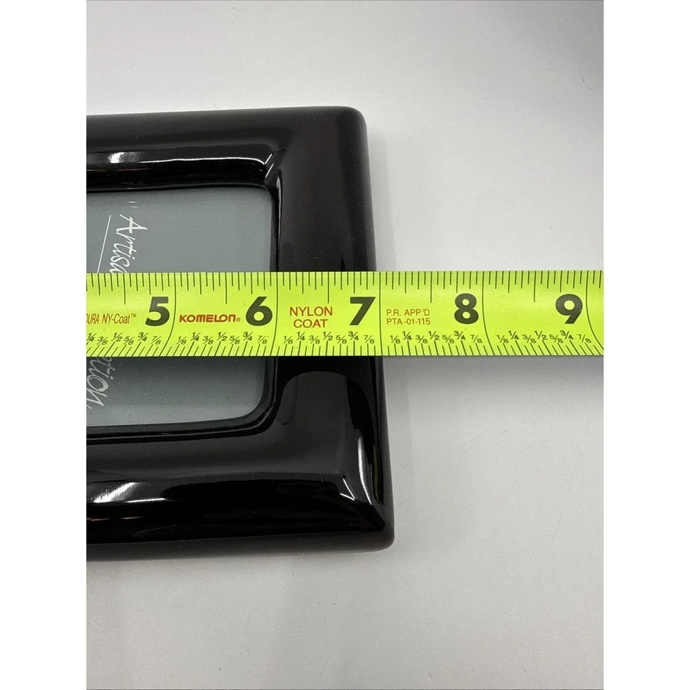 Easton Porcelain Black Photo Frame 3.5